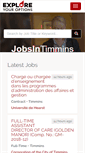 Mobile Screenshot of jobsintimmins.com