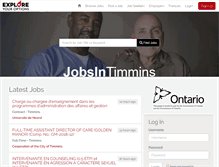 Tablet Screenshot of jobsintimmins.com